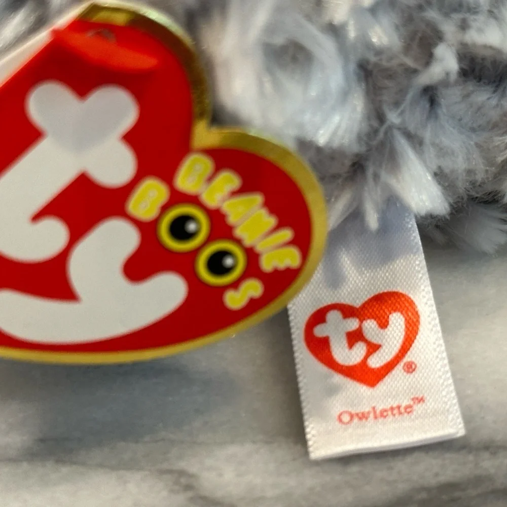 Ty Beanie Boos OWL‎ Owlette Plush Toy